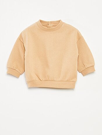 Conjunto em moletão: sweatshirt e calças - 2 peças