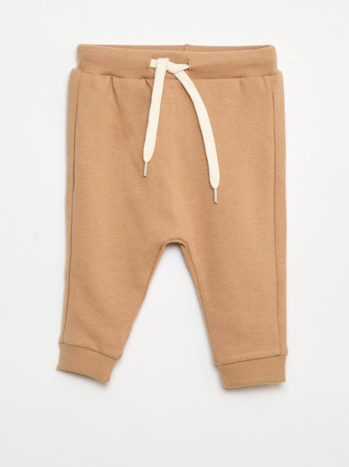 Conjunto em moletão: sweatshirt e calças - 2 peças - Kiabi