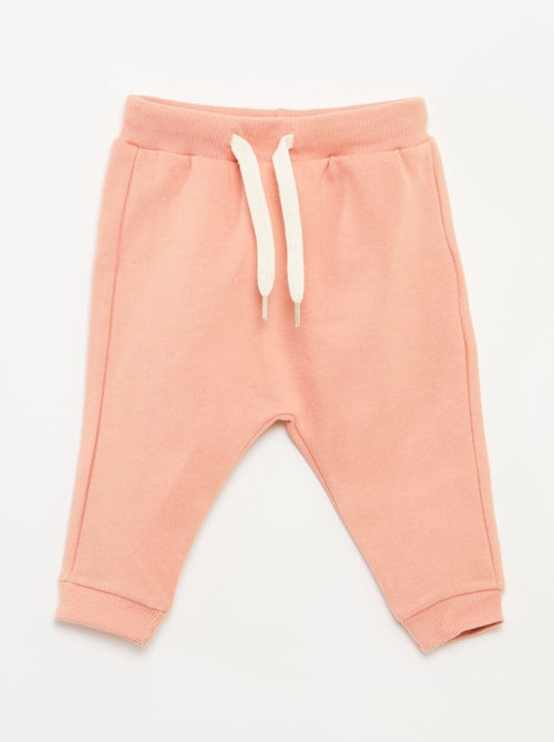 Conjunto em moletão: sweatshirt e calças - 2 peças - Kiabi