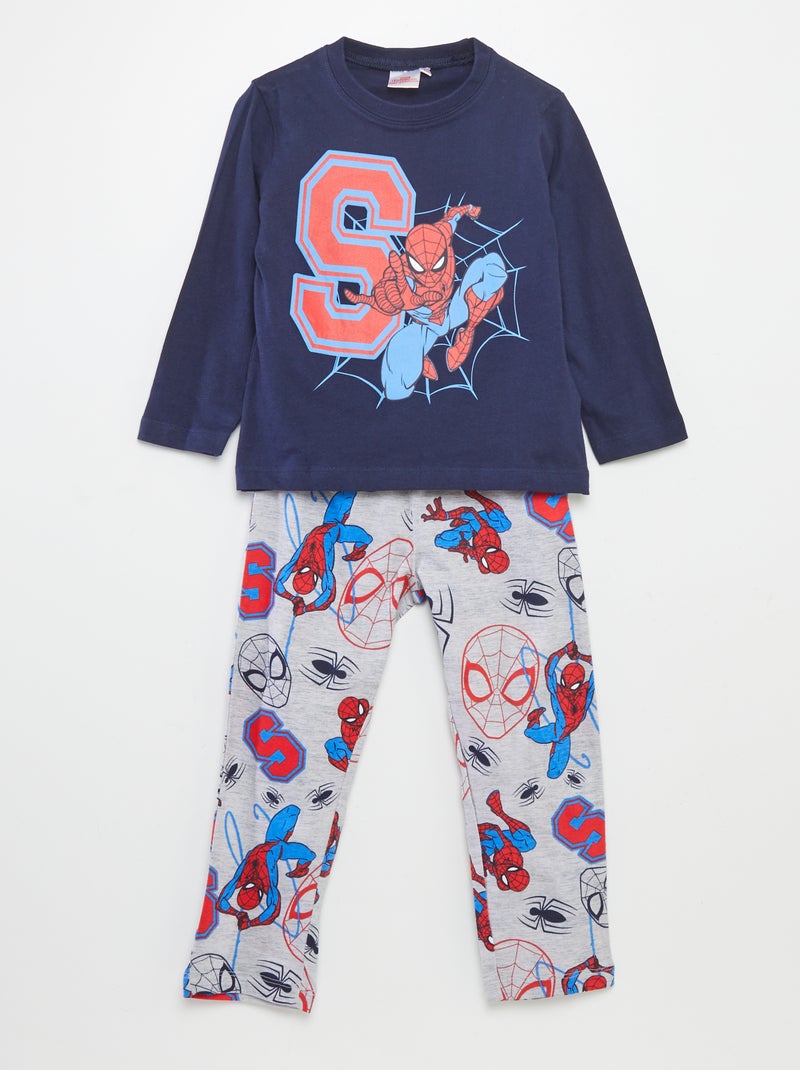 Conjunto em pijama em jersey 'Homem-Aranha' - 2 peças AZUL - Kiabi