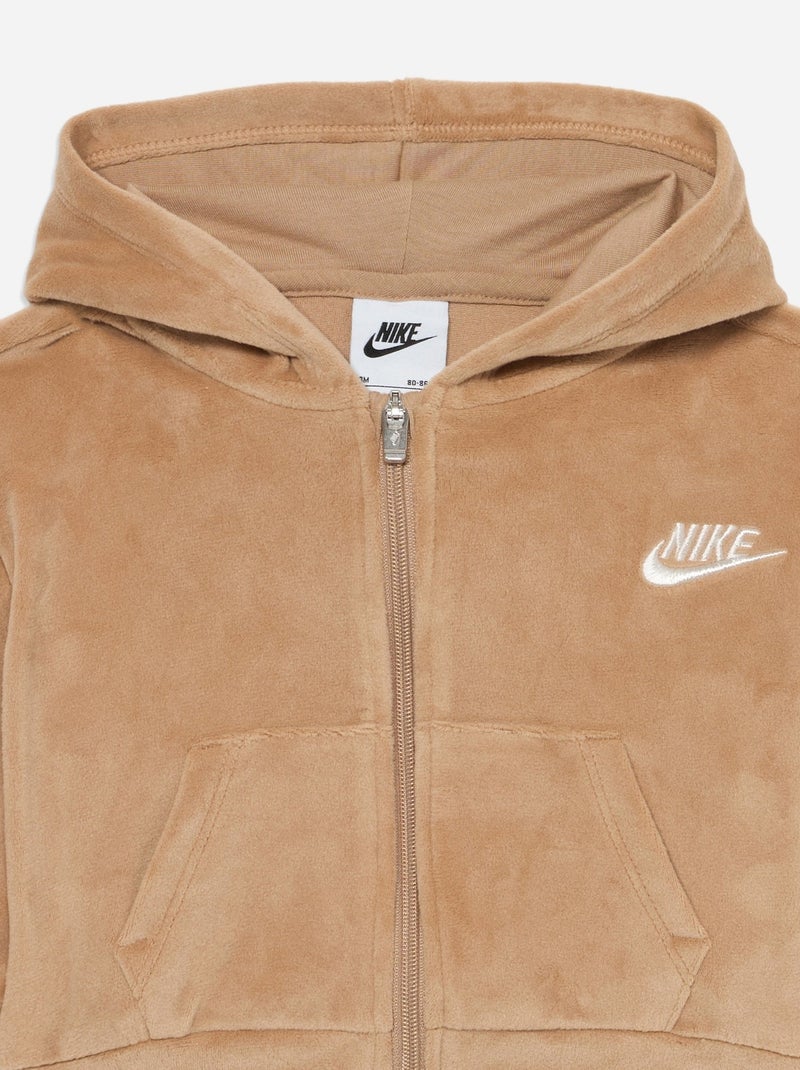 Conjunto em veludo - Nike Bege - Kiabi