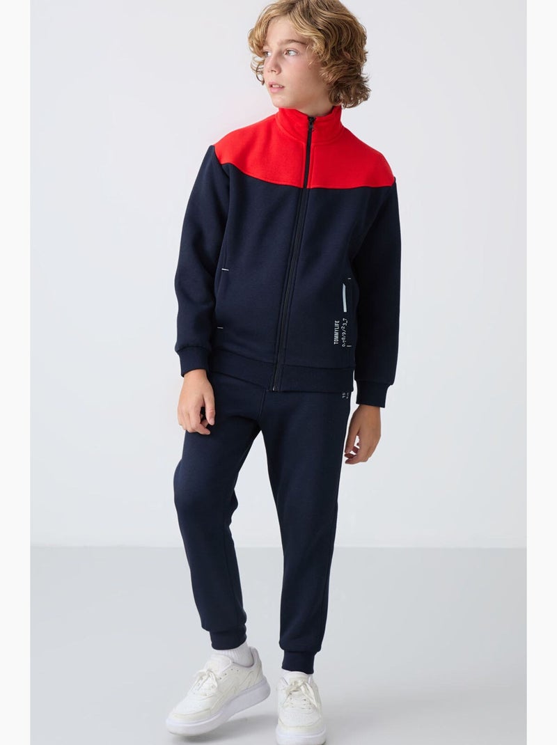 Conjunto esportivo infantil tommy Azul Vermelho - Kiabi