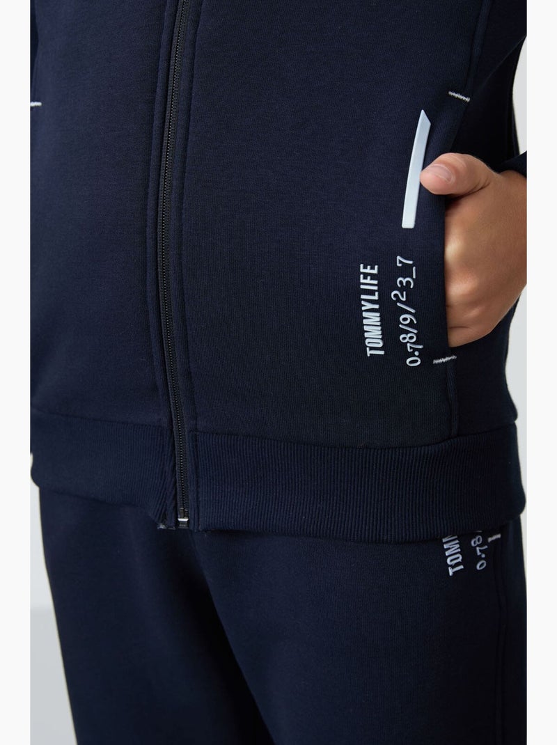 Conjunto esportivo infantil tommy Azul Vermelho - Kiabi