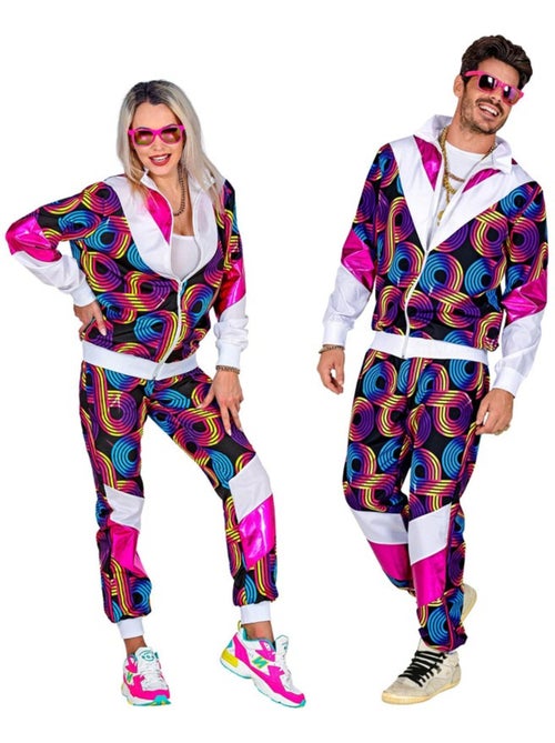 Conjunto esportivo neon estilo discoteca dos anos 80 - Kiabi