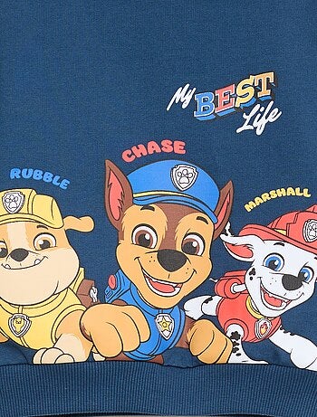 Conjunto estampado 'Patrulha Pata' blusa + bermuda em algodão