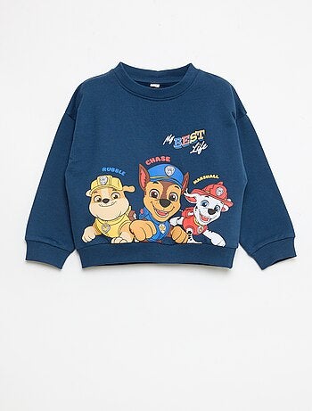 Conjunto estampado 'Patrulha Pata' blusa + bermuda em algodão