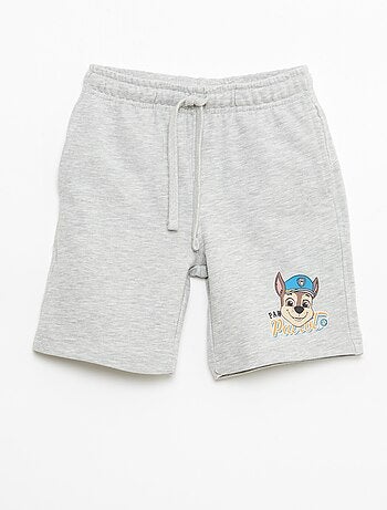 Conjunto estampado 'Patrulha Pata' sweat + calções em algodão