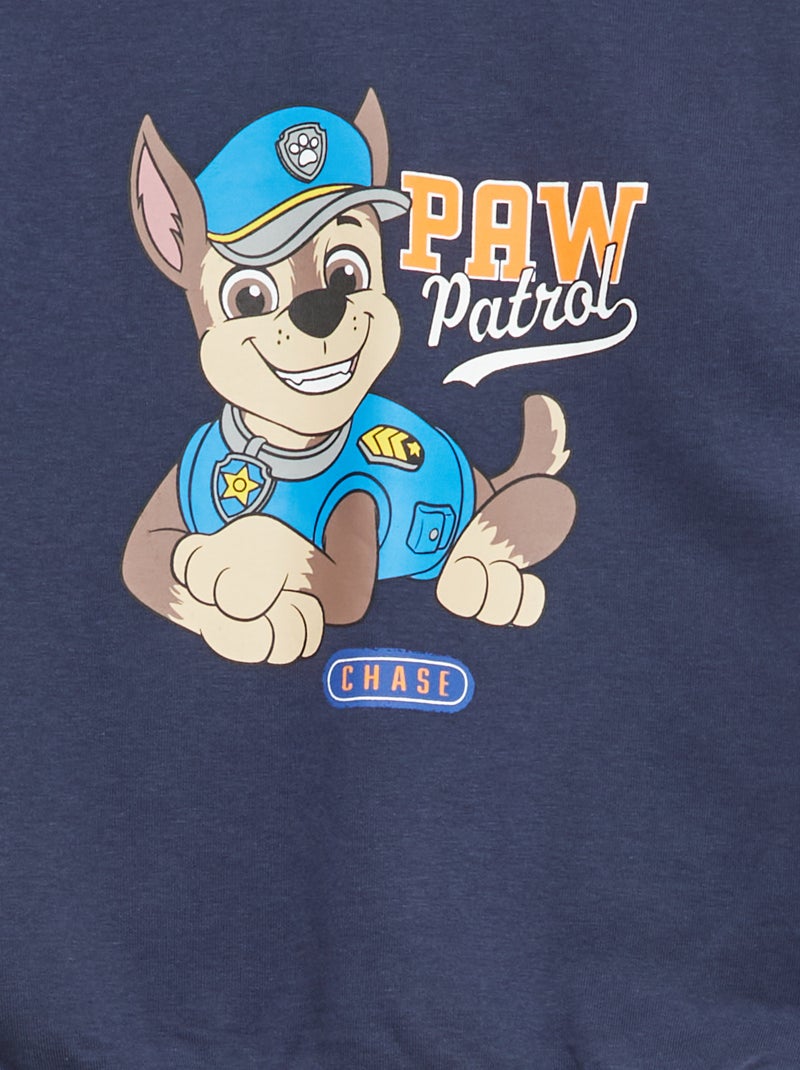 Conjunto estampado 'Patrulha Pata' sweat + calções em algodão Cinza - Kiabi