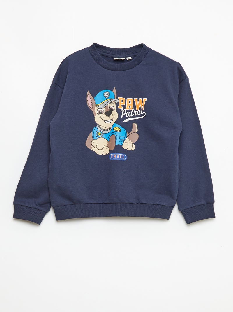 Conjunto estampado 'Patrulha Pata' sweat + calções em algodão Cinza - Kiabi