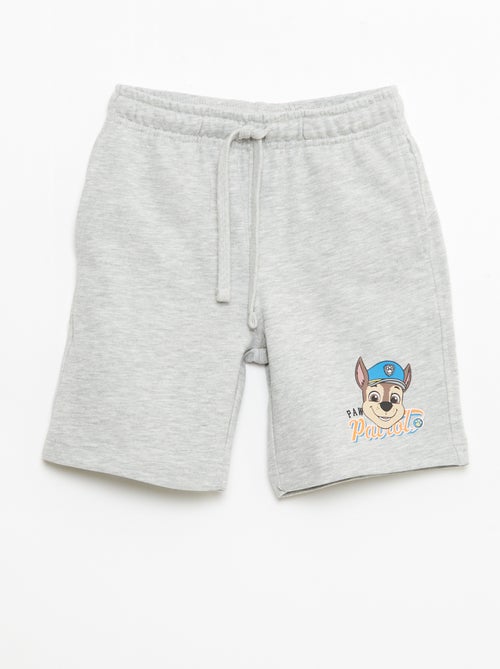 Conjunto estampado 'Patrulha Pata' sweat + calções em algodão - Kiabi