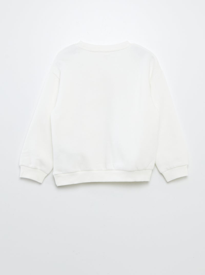 Conjunto estampado sweatshirt + calções tipo ciclista BRANCO - Kiabi