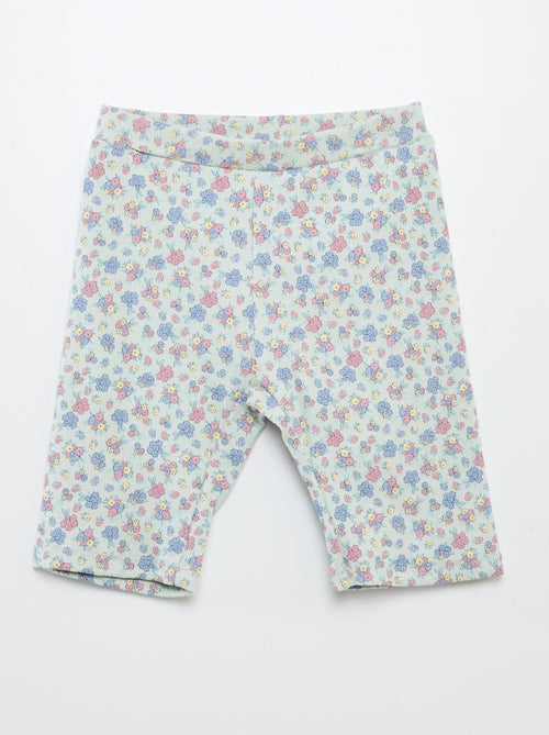 Conjunto estampado sweatshirt + calções tipo ciclista - Kiabi