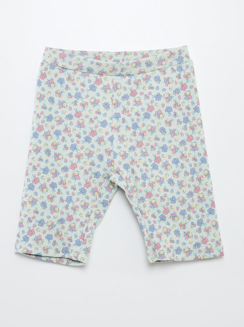 Conjunto estampado sweatshirt + calções tipo ciclista BRANCO - Kiabi