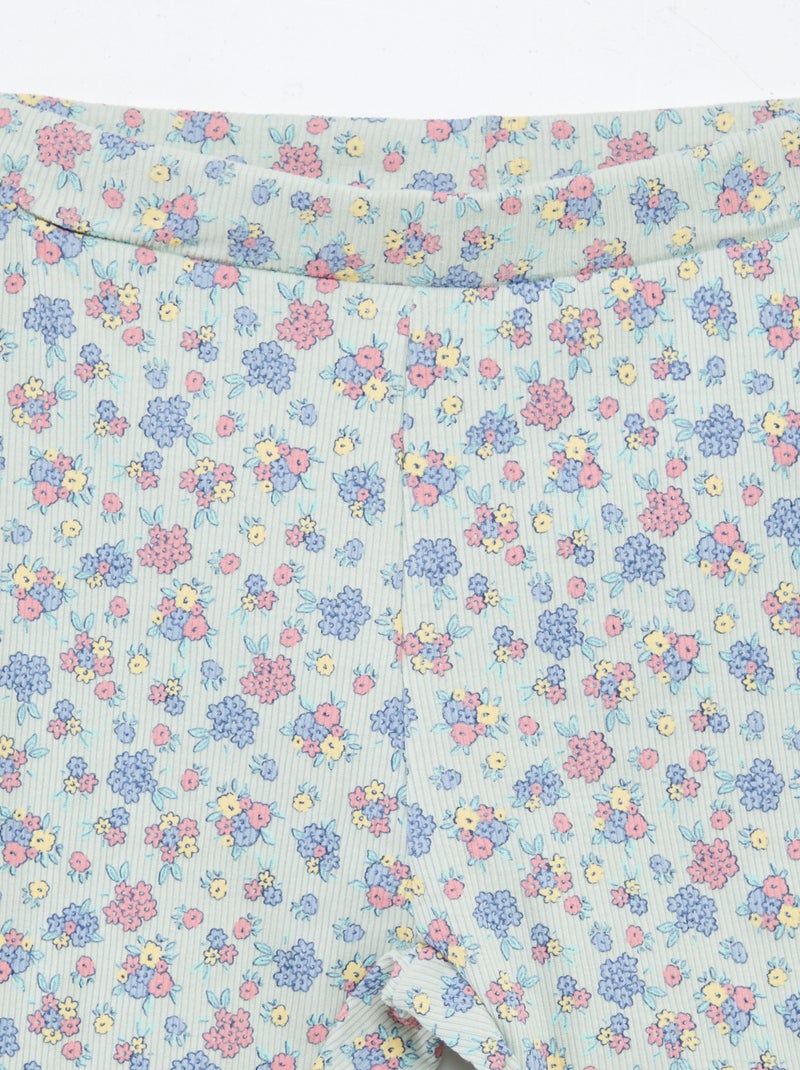 Conjunto estampado sweatshirt + calções tipo ciclista BRANCO - Kiabi