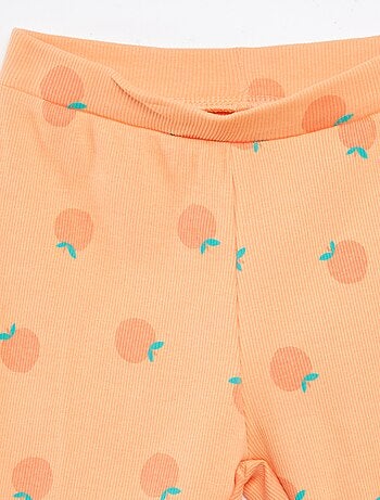 Conjunto estampado sweatshirt + calções tipo ciclista