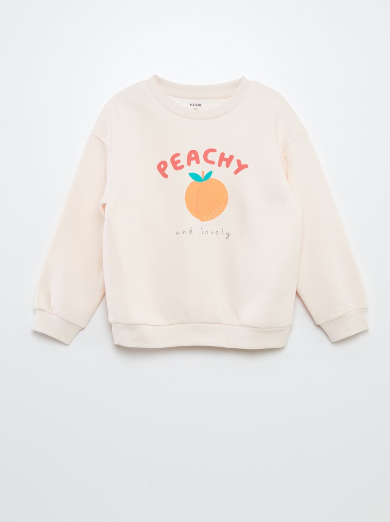 Conjunto estampado sweatshirt + calções tipo ciclista ROSA - Kiabi