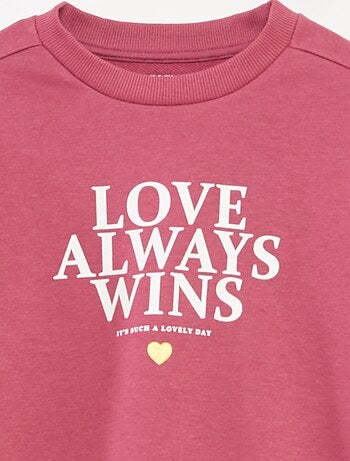 Conjunto estampado sweatshirt + leggings - 2 peças