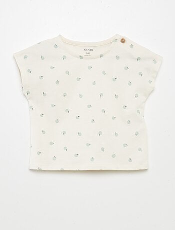 Conjunto estampado t-shirt + calções - 2 peças