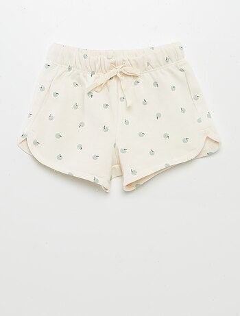 Conjunto estampado t-shirt + calções - 2 peças