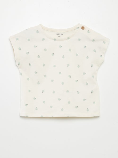 Conjunto estampado t-shirt + calções - 2 peças - Kiabi