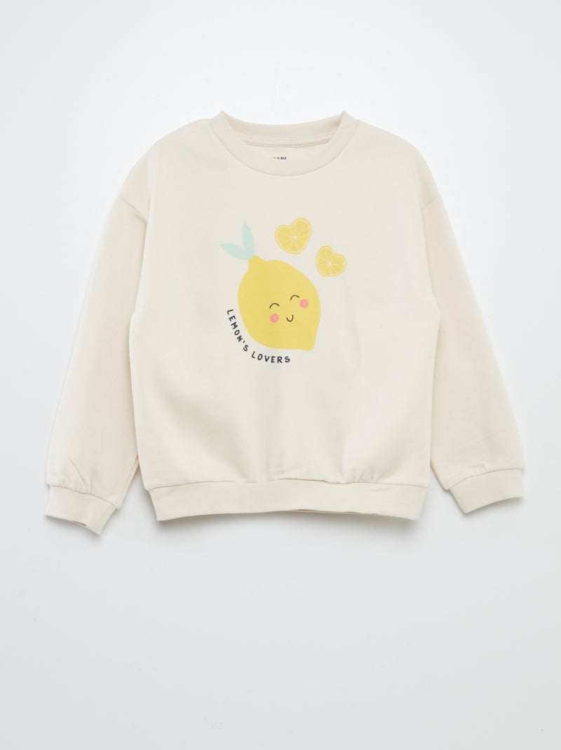 Conjunto estampado t-shirt + calções - 2 peças BRANCO - Kiabi