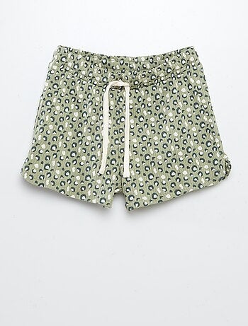 Conjunto estampado t-shirt + calções - 2 peças