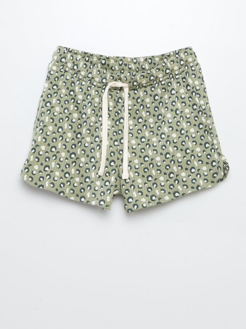 Conjunto estampado t-shirt + calções - 2 peças - Kiabi