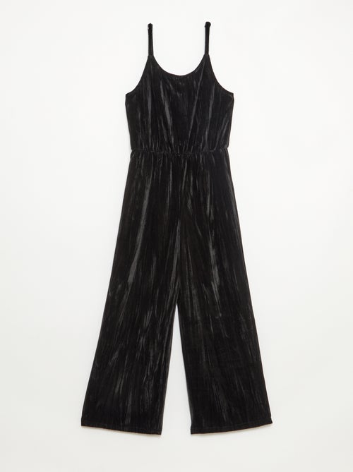 Conjunto festivo T-shirt + macacão com alças - Kiabi