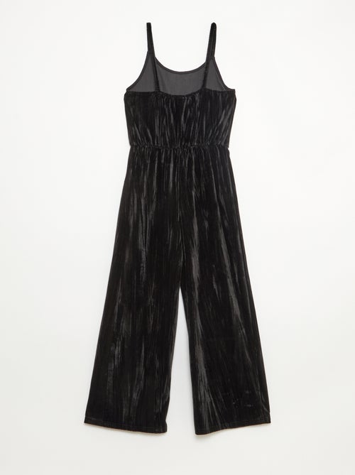 Conjunto festivo T-shirt + macacão com alças - Kiabi