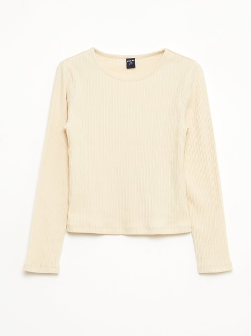 Conjunto festivo T-shirt + macacão com alças - Kiabi