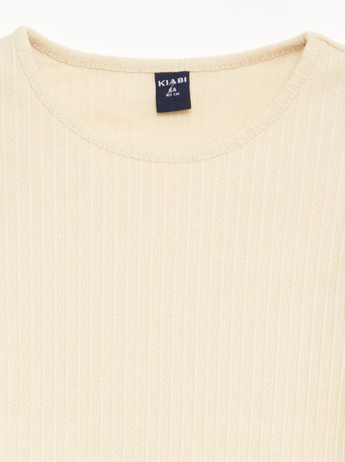 Conjunto festivo T-shirt + macacão com alças - Kiabi