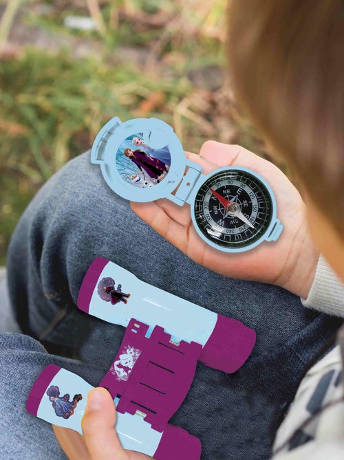 Conjunto frozen aventura com walkie talkies até 120 m, binóculos e bússola - Kiabi