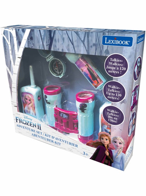 Conjunto frozen aventura com walkie talkies até 120 m, binóculos e bússola - Kiabi