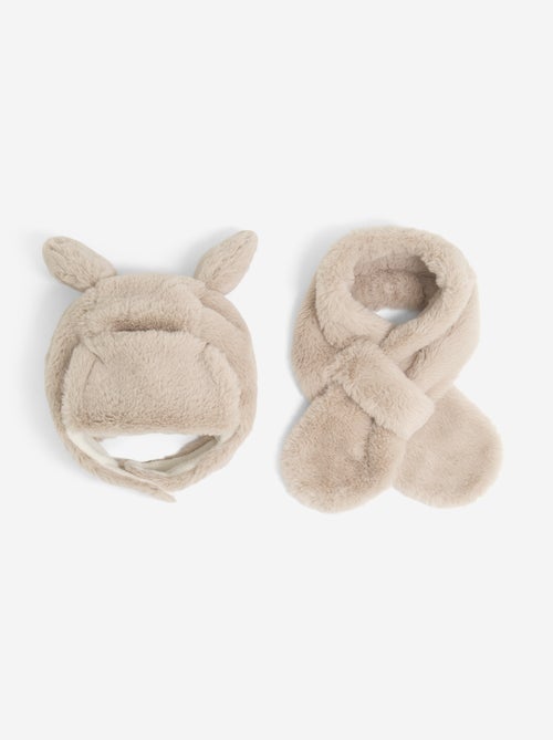Conjunto gorro + cachecol - 2 peças - Kiabi