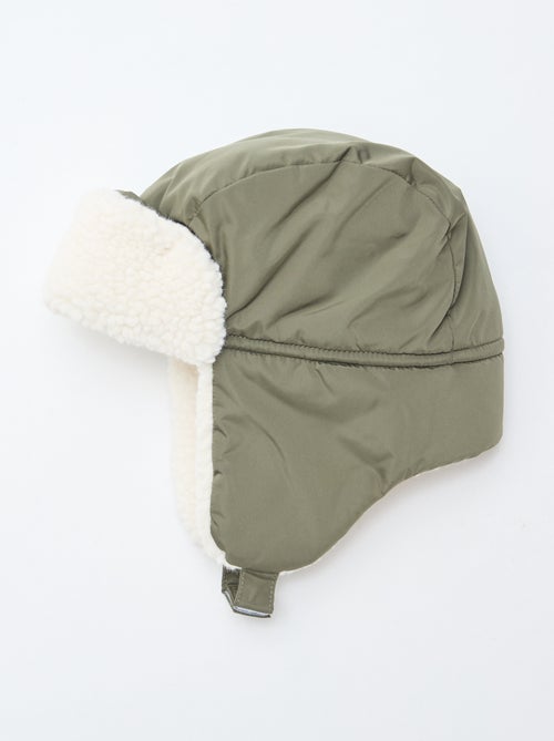 Conjunto gorro com abas + luvas - Kiabi