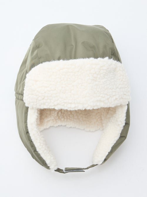 Conjunto gorro com abas + luvas - Kiabi