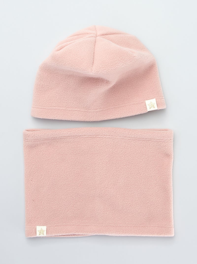 Conjunto gorro e gola Rosa - Kiabi