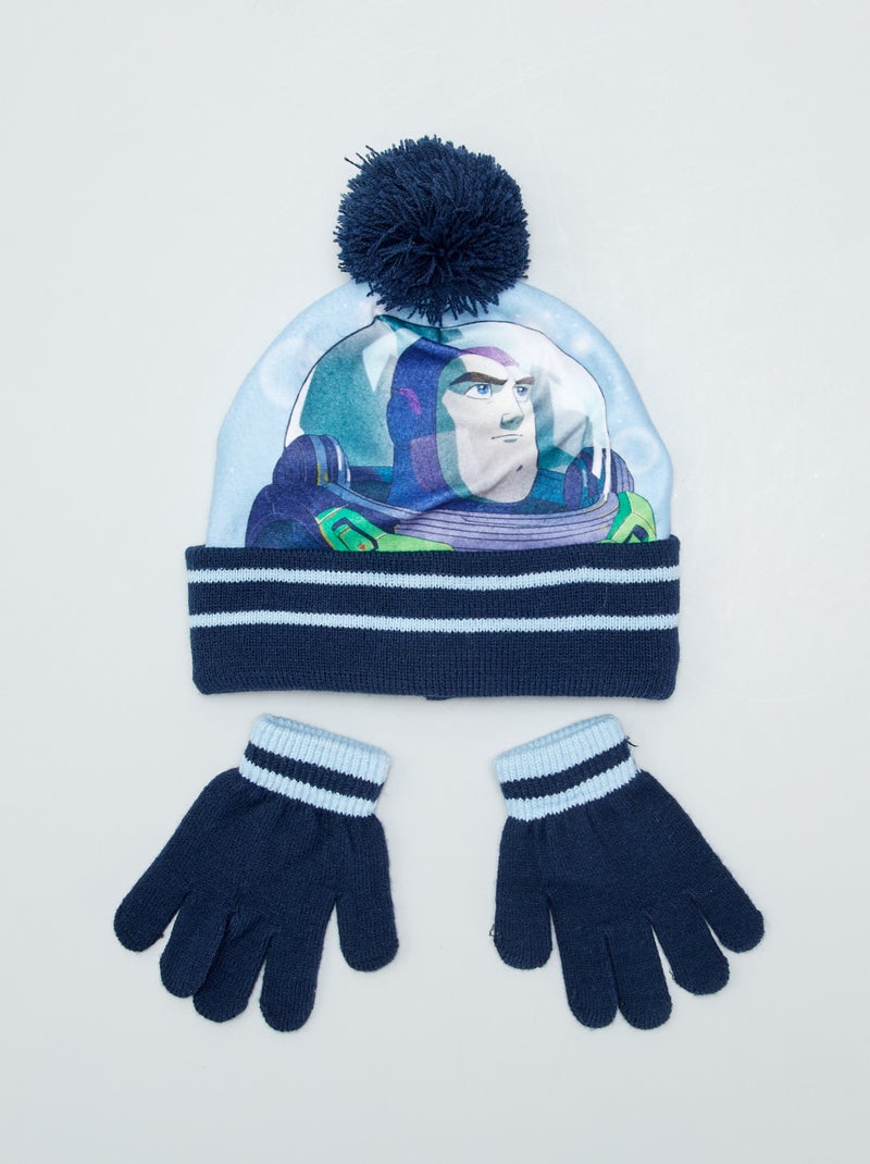 Conjunto gorro e luvas 'Buzz Lightyear' AZUL - Kiabi