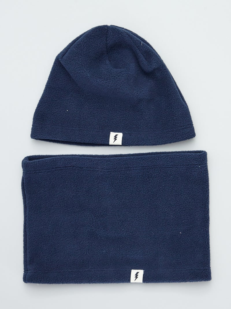 Conjunto gorro + gola AZUL - Kiabi