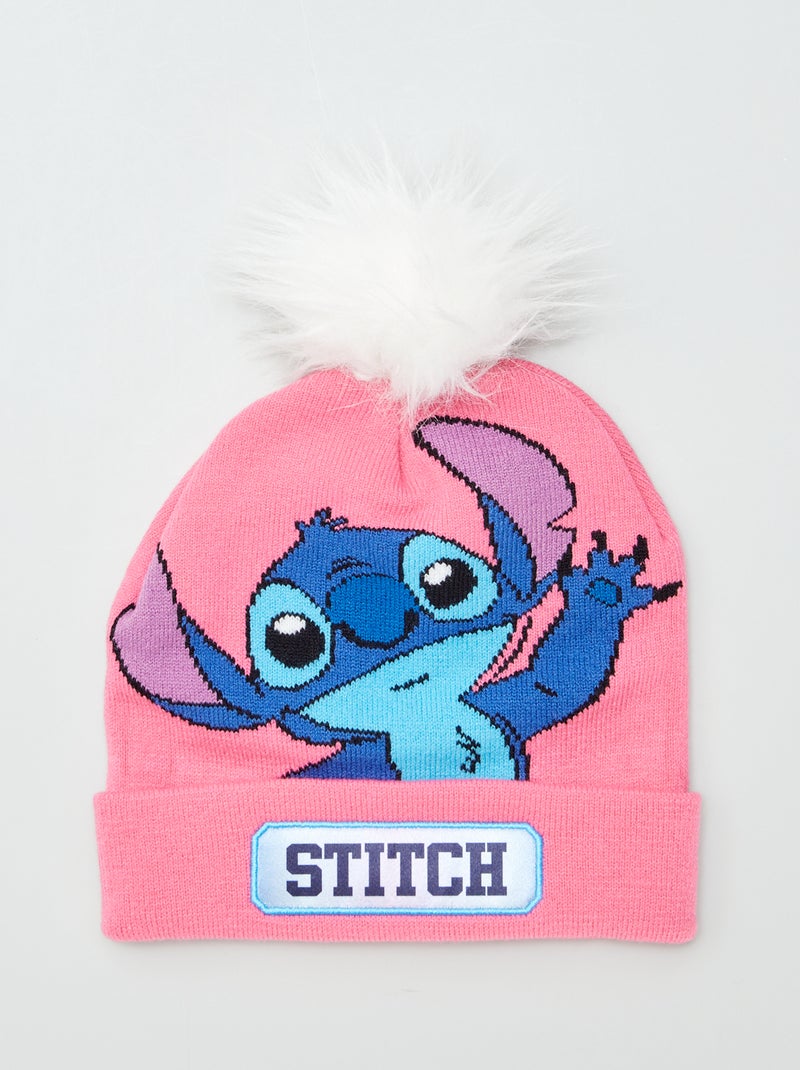 Conjunto gorro + gola snood 'Stitch'  - 2 peças ROSA - Kiabi