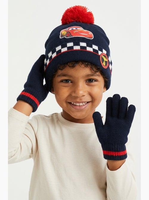 Conjunto gorro & luvas azul-marinho menino cars - licença oficial - Kiabi Conjunto gorro & luvas azul-marinho menino cars - licença oficial - Kiabi