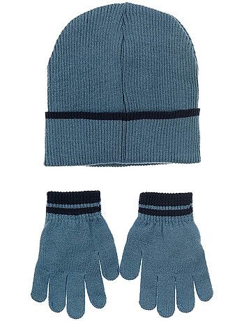 Conjunto gorro & luvas azul menino avengers - licença oficial