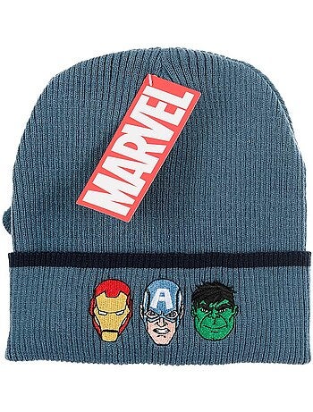 Conjunto gorro & luvas azul menino avengers - licença oficial