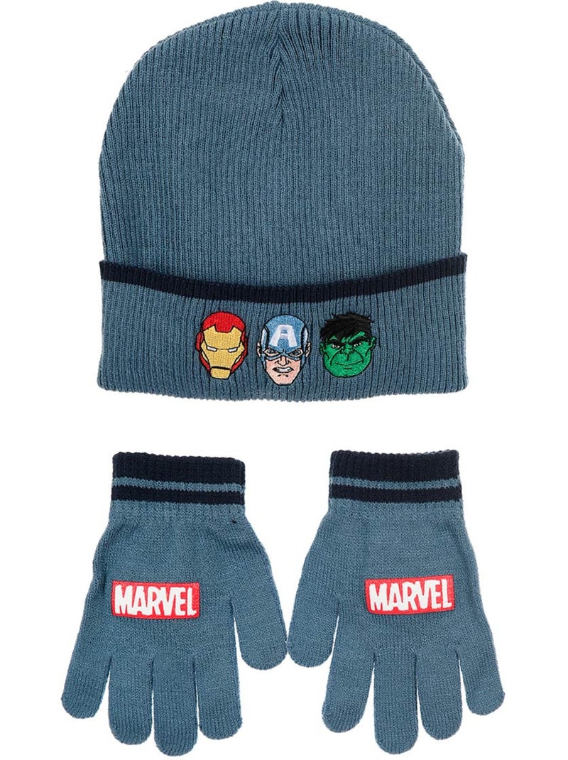 Conjunto gorro & luvas azul menino avengers - licença oficial Azul - Kiabi
