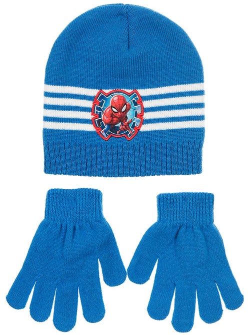 Conjunto gorro & luvas azul menino spiderman - licença oficial - Kiabi Conjunto gorro & luvas azul menino spiderman - licença oficial - Kiabi