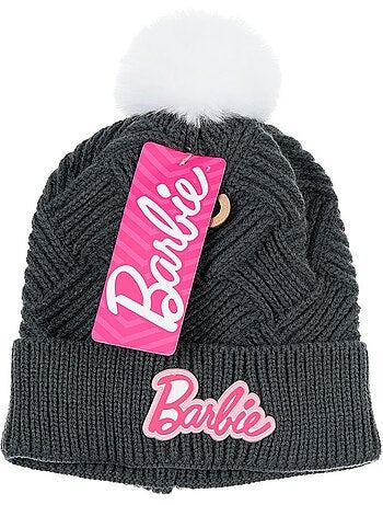 Conjunto gorro & luvas cinzento menina barbie - licença oficial