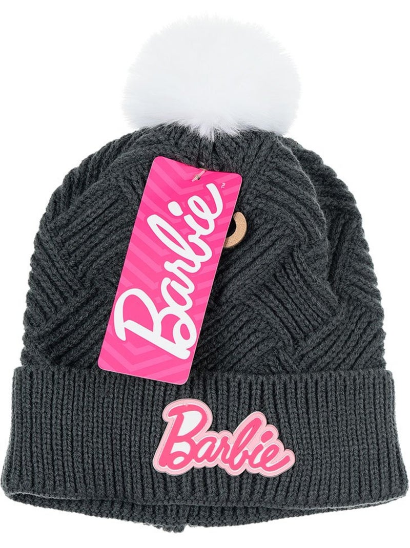 Conjunto gorro & luvas cinzento menina barbie - licença oficial Cinza - Kiabi