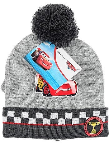 Conjunto gorro & luvas cinzento menino cars - licença oficial