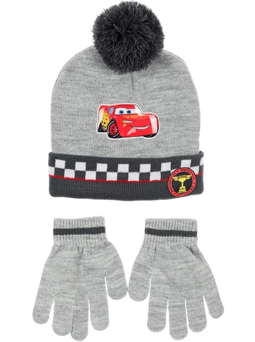 Conjunto gorro & luvas cinzento menino cars - licença oficial - Kiabi