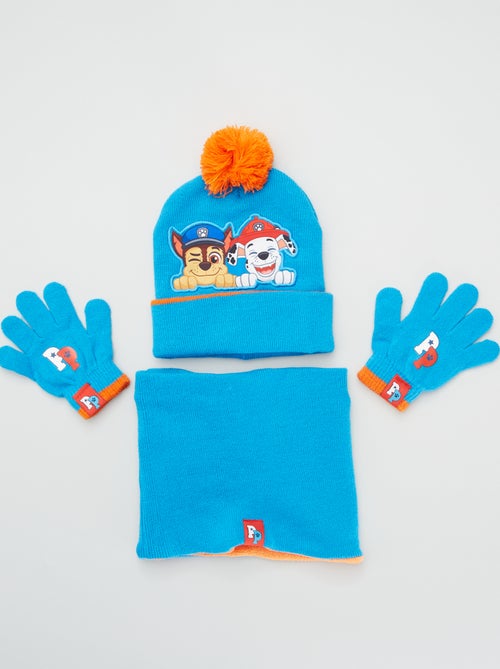 Conjunto gorro + luvas + gola 'Patrulha Pata' - Kiabi